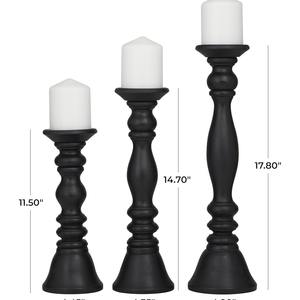 Proveedor Mayorista de Portavelas de Madera Tallados a Mano, Juego de 3 Portavelas de Madera de Mango en Oferta a Precio Económico - Product Image 3