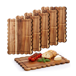 Plateau de service en bois écologique, planche à fromage en bois naturel, plateau décoratif pour aliments, plateau de présentation de chocolat, artisanat vietnamien - Product Image 1