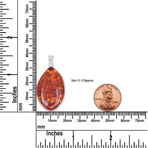 Baltic Amber Gemstone Handmade 925 Sterling Silver Pendant Natural Jewelry Gift Children's & Women's Classic - Product Image 5