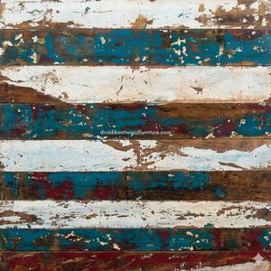 Handcrafted <b>Rustic</b> Wooden Square Top <b>Coffee</b> <b>Table</b> Reclaimed Boat Wood Antique Finish Indoor Outdoor Living Room Furniture - Product Image 4
