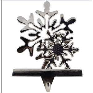 Hot Sale Wood Base Aluminium <b>Top</b> Christmas Stocking Holder For Hanging Decorative Use Xmas Stocking Holder With <b>Silver</b> Tree <b>Top</b> - Product Image 2