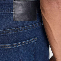 Vaqueros de Algodón para Hombre, Estilo Urbano Recto |   Patrón Sólido Ligero para Invierno/Otoño |   Alta Calidad, Transpirable y Duradero |   Personalizable