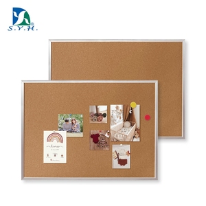 Tablero de Corcho Magnético con Marco Delgado de Aluminio para Notas, Fotos y Memos - Product Image 1