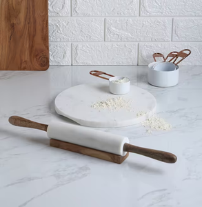 Utensilios de cocina ecológicos de alta demanda y más vendidos, herramienta para hornear fácil de limpiar, rodillo para masa de mármol natural a precio económico. - Product Image 3