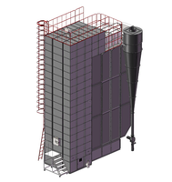 Four à air chaud à combustion suspendue motorisée à commande PLC, haute capacité, pour brûleur de balles de riz KS5L-150KA, garantie 1 an pour séchoir à riz