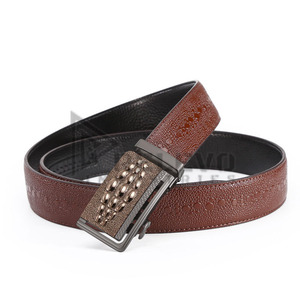 Ceinture en cuir véritable pour homme avec logo personnalisé, 4 mm d'épaisseur, en cuir de vachette pleine fleur, avec boucle en laiton massif - Product Image 4