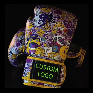 Guantes de Boxeo de Cuero con Estampado Multicolor, Ligeros, Impermeables, con Correa de Muñeca Ajustable, Personalizados OEM - Product Image 2