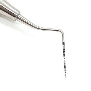 Sonda dental manual de una sola punta de acero inoxidable Addler para higiene periodontal, instrumento raspador dental en oferta - Product Image 6