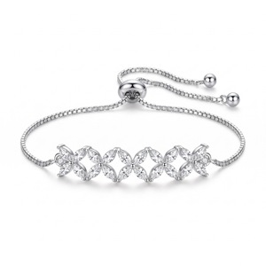 Radiant Natural Round Diamond Cluster <b>Bracelet</b> Unisex 14K Gold Plated IGI Certified Luxury Bridal Wear G Color - Product Image 5