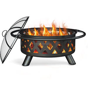 Brasero de Exterior con Recortes de Siluetas de Montañas, Modelo 'Alpine Glow' - Product Image 2