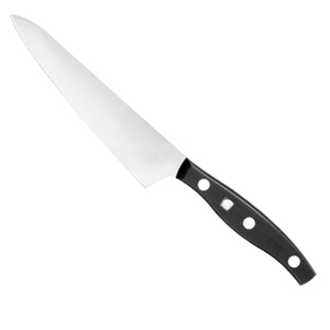 5.5 Inch Fine Edge Prep <b>Knife</b> Silver Blade Curved Black Riveted Handle Kitchen Tool for Fruit Vegetable <b>Slicing</b> Dicing Food Prep - Product Image 3