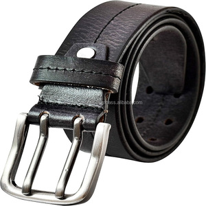 Cinturón informal de cuero de vaca hecho a mano para hombre con costuras y hebilla de latón macizo, cinturones y accesorios de cuero de moda hechos a medida - Product Image 3