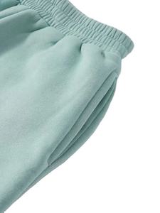 <b>Women's</b> Solid Color Fleece <b>Harem</b> <b>Pants</b> Mid Waist Elastic Loose Fit Full Length Casual Spring Style Plain Dyed Cotton Trousers - Product Image 5