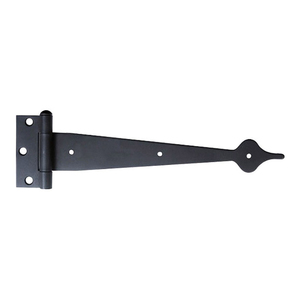 Great Quality Black Powder Coated T Strap Hinge Rustproof Cast Iron Tee Hinge For Wooden Fence <b>Barn</b> <b>Door</b> And Yard Gate <b>Hardware</b> - Product Image 1