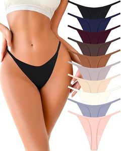 Women <b>Seamless</b> <b>Thong</b> Underwear Invisibly Designed Multi Color Options Spandex Nylon Jersey Fabric Machine Washable - Product Image 1