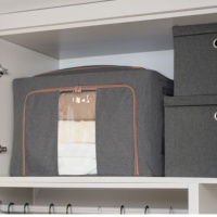 MA24.1 Boîtes de rangement en PVC personnalisées, écologiques et durables, pliables, en tissu, style Japandi, pour l'organisation du placard, des vêtements, des jouets pour enfants
