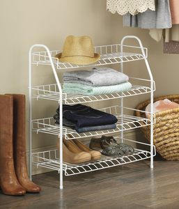 Étagère à chaussures et armoire à 3 niveaux en fer noir moderne, meubles de salon, Global Orbit GTM-30 - Product Image 2