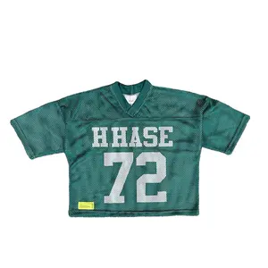 Football fan jersey with your design everything customize on your requirements Quick Dry Oversized T-shirts Boxy Mesh streetwear