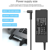 Chargeur rapide 90W, adaptateur de voyage 19.5V 4.62A 4.5x3.0 à embout bleu pour ordinateur portable HP ENVY TouchSmart Sleekbook M6 M7