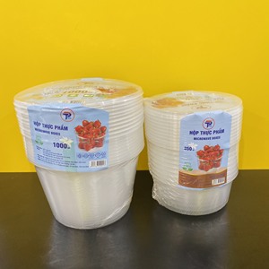 Wholesale Custom Best quality Injection 500/700ml Round Shape Plastic Food Containers With Lids Transparent Microwave Safe - Product Image 5