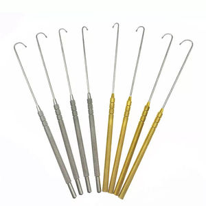 Ensemble de crochets utérins en acier inoxydable, instrument chirurgical manuel pour ovariectomie et stérilisation animale, classe II, certifié CE - Product Image 3