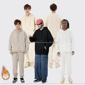 Fabricant de vêtements, sweat-shirt à capuche unisexe en polyester de haute qualité 400 g/m², streetwear, épaules tombantes, cordon de serrage - Product Image 2