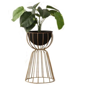 Vintage Metal <b>Flower</b> Stand with Two Pots for Garden Outdoor Use Rustic Design - Product Image 3
