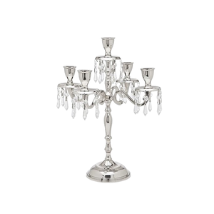 Candelabro de Hierro Ecológico Hecho a Mano con 3 Brazos, Diseño Ornamentado Negro Brillante para Bodas, Navidad, Decoración del Hogar y Eventos - Product Image 5