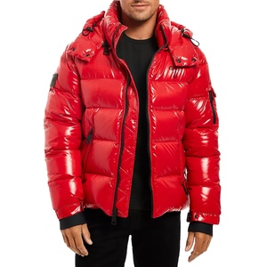 Chaqueta acolchada impermeable para hombre, ropa de calle con capucha, chaqueta acolchada holgada de gran tamaño para invierno para hombre 2026 - Product Image 1