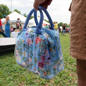 Ningbo Wilson Eco-Friendly OEM Customized Handle Bag Pure Plain Cotton Fabric Portable Durable Outside Handle Lunch Bag - Product Image 5