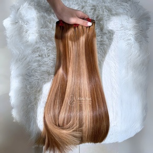 Venta caliente Extensiones de cabello Remy recto de hueso de lujo Sin enredos Extremo saludable Pelucas delanteras de encaje de cabello vietnamita crudo Paquetes humanos - Product Image 1