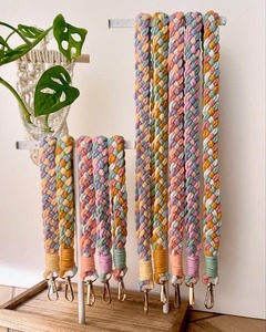 Big Macrame Rope Style Decorative Objects <b>Key</b> Chain Perfect For Mobile Phone Charm Or Mobile <b>Bag</b> Attachment And Large <b>key</b> holder - Product Image 2
