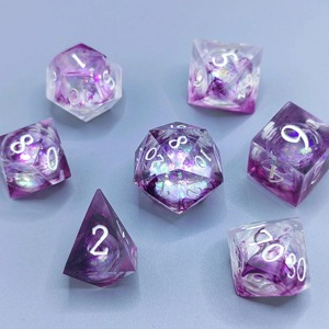Jeu de dés en résine durable, dés polyédriques en résine écologiques pour jeux de table professionnels, fournisseur en gros d'accessoires de jeu, usine - Product Image 4