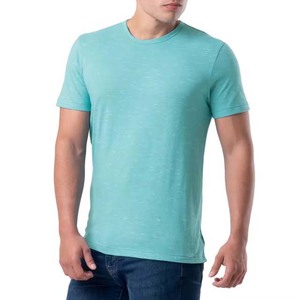 T-shirt streetwear pour homme 300G 100% coton, col rond, coupe classique, épaules tombantes, manches courtes, séchage rapide, respirant, uni - Product Image 1