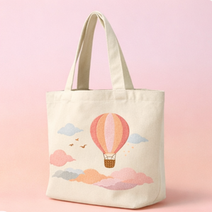 Sac de plage en toile imprimé personnalisé avec poignée d'épaule naturelle, logo personnalisé brodé, sac de shopping rayé - Product Image 4