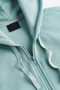 Custom Men Oversized <b>Fleece</b> Zip <b>Hoodie</b> Lightweight Cotton Breathable Winter <b>Lined</b> OEM ODM Wholesale High Quality Silk Screen - Product Image 6