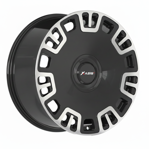 Rines de Aleación de Lujo Estilo Bentley con Tecnología Flow Forming |   Rines de Dos Tonos para Automóviles de Pasajeros de 21 y 22 Pulgadas con Acabado Mecanizado |   Bloque Geométrico de Lujo W - Product Image 1