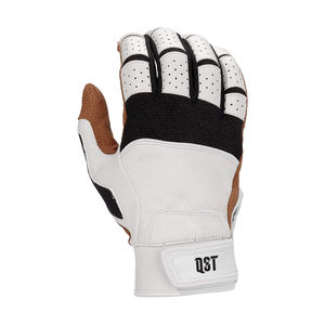 Guantes de Bateo QST al Mejor Precio de Fábrica, Cierre a Presión, para Mano Derecha/Izquierda, para Béisbol y Sóftbol, Antideslizantes, de Cuero Elástico, para Adultos - Product Image 2
