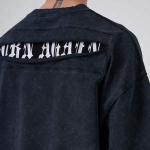 Camiseta de Hombre Estilo Hip Hop con Lavado Ácido, 100% Algodón, Talla Grande, Estilo Vintage, Streetwear - Product Image 5