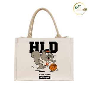 Custom Printed Jute Picnic Tote <b>Bag</b> for Supermarket Grocery and Picnic Use - Product Image 2