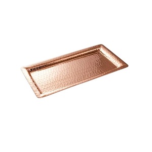 Hot Handcrafted Copper <b>Tray</b> with Elegant Round Platters for Serving Chocolates <b>Snacks</b> Gifts-for Ramadan At Reasonable Price - Product Image 5