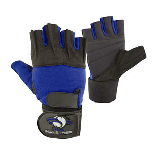 Guantes de Gimnasio de Medio Dedo de Cuero con Soporte Acolchado en la Palma, Guantes Transpirables para Levantamiento de Pesas para Fisicoculturismo Profesional - Product Image 6