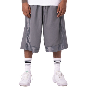 Shorts Bermuda pour Homme Gris Respirant 100% Coton avec Bande Latérale Taille Élastique Style Sport Décontracté Gym Course à Pied - Product Image 1