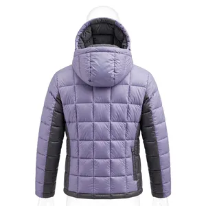 Veste matelassée unisexe AMKOOR ENTERPRISES, couleur unie, coupe régulière, coupe-vent, fermeture éclair, pour l'hiver, décontractée - Product Image 2
