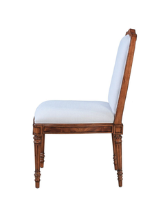 Fauteuil de luxe en bois massif sculpté à la main, chaise de salle à manger élégante avec dossier rembourré en ruban pour projets hôteliers et villas de luxe 1404443 - Product Image 3