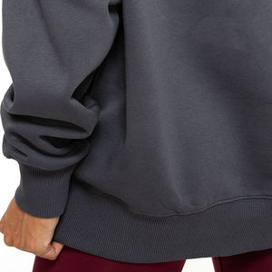 Sweat-shirt à capuche personnalisé pour femme, coupe oversize, en polaire unie délavée à l'acide, écologique, en coton, style streetwear, grandes tailles, OEM - Product Image 3