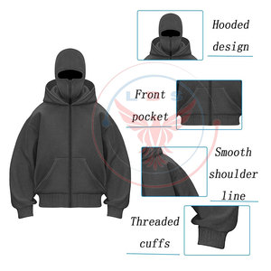 Nouvel Arrivage – Sweat à Capuche Double Ample Décontracté Hiver Haute Qualité Dernier Cri – Vente en Gros Essentiels - Product Image 3