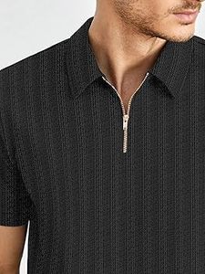 <b>Zipped</b> 220gsm Heavyweight Bulk Wholesale Men poly cotton <b>polo</b> t shirt Plain Blank Short Sleeve Breathable Uniform <b>Polo</b> - Product Image 2