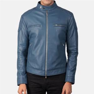 Veste en cuir véritable pour homme, style vintage, en cuir de vachette, veste de moto tendance avec fermeture éclair, vente en gros, fabrication OEM - Product Image 1