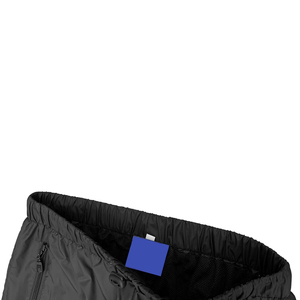 Chaqueta cortavientos con capucha y cremallera completa, conjunto deportivo negro liso, jogger cargo para hombre, ropa de calle para exteriores, ropa deportiva ligera al por mayor - Product Image 2